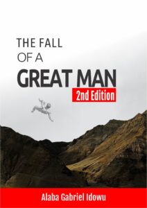 Cover design for The fall of a great man
